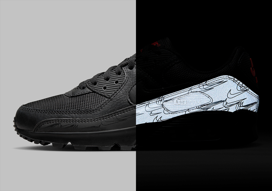 Nike Air Max 90 Black Reflective