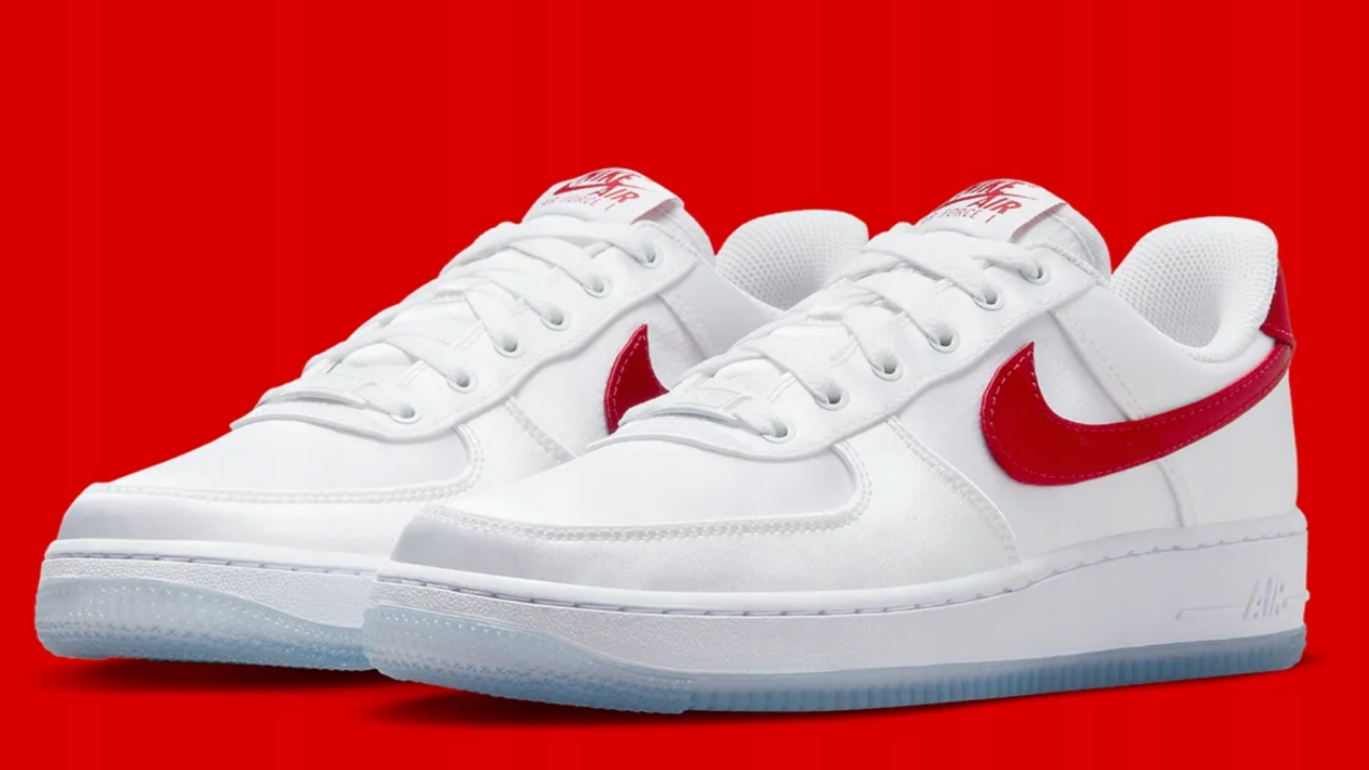 Nike Air Force 1 Low Satin Red