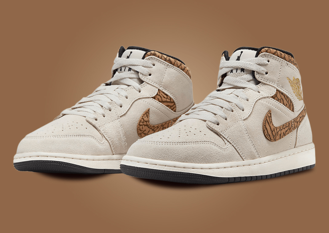 Nike Air Jordan 1 Mid Brown Elephant