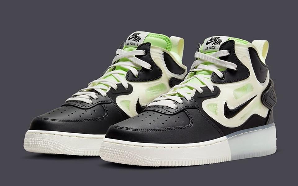 Nike Air Force 1 React Mid  Black Green